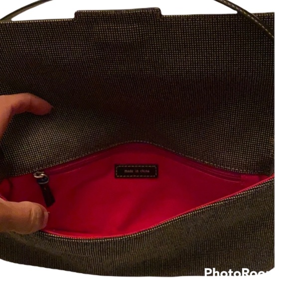 RARE KATE SPADE VINTAGE SIGNATURE BIRDSEYE FABRIC SHOULDER BAG COLLECTORS ITEM - Picture 2 of 13